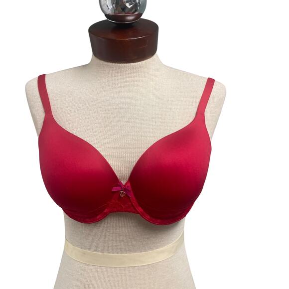 Victorias Secret Red Body By Victoria Perfect Coverage Bra 32DD NEW Smooth - Picture 1 of 6
